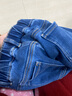 巴拉巴拉童装女童裤子冬装中大童宝宝加绒牛仔长裤儿童保暖舒适洋气潮 牛仔中蓝88201 150 实拍图