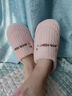 洁丽雅棉拖鞋女士秋冬季包跟室内家居家用情侣保暖防滑毛绒男士冬天棉鞋 米咖 40-41 (适合39-40码) 实拍图