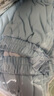 全棉时代【张凌赫推荐】男女士针织夹棉加厚家居服套装秋冬睡衣裤 微光蓝【女款】 L 女165/男175 实拍图