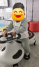 世纪宝贝（babyhood）扭扭车溜溜车男女宝宝婴幼儿摇摆滑步车儿童平衡车防侧翻摇摇车 【声光音乐款】+头盔 太空灰 实拍图