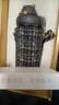 小立（saylee）【品牌授权】高颜值不锈钢保温杯女士斜挎水杯两用带吸管杯子礼物 夜空黑500ml【精品礼盒装】 实拍图