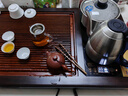 金灶（KAMJOVE）实木茶盘带烧水壶一体 自动上水茶具泡茶器全套茶台茶盘套装R-190 搭配F9 陶瓷茶具 茶水桶 实拍图