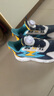 361°儿童跑鞋25秋冬男女童3-14岁缓震旋钮扣革面运动鞋 蓝35 实拍图