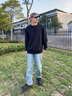 Calvin KleinJeans春秋男士休闲通勤ck压纹字母净色圆领套头衫卫衣J326816 BEH-太空黑 M 实拍图