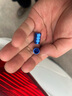 永燊 铝合金汽车轮胎气门嘴帽子个性通用型气门芯帽真空胎气嘴盖 金属气门嘴蓝色(4只) 实拍图