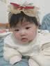 牧余0--3岁婴儿发带女宝宝护囟门帽头花发饰新生儿发箍周岁头饰蝴蝶结 红色皇冠【一个装】 实拍图