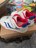 泰兰尼斯秋季童鞋女宝宝学步鞋软底机能鞋男童透气面包鞋白/蓝25码 实拍图
