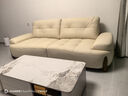 全友家居奶油风家具真皮沙发中小户型实木脚头层牛皮艺沙发四人位沙发 实拍图