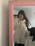 斐莉玥2024海宁新款环保皮草外套女中长款狐狸皮毛一体年轻毛毛大衣 蓝狐本白色(升级-高密款) M (100-115斤)正码正拍无需拍大 实拍图