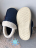 牧童儿童棉拖鞋男冬加绒保暖家居鞋室内软底亲子包跟棉鞋女 浆果蓝200 实拍图