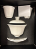 苏氏陶瓷（SUSHI CERAMICS）羊脂玉瓷聚香三才盖碗两杯小套装 实拍图