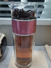 茶宝（CHABAO）女士茶水分离泡茶杯双层玻璃水杯女便携可爱少女花茶过滤网红杯子 女皇金350ml 加厚款【带杯刷杯套】 实拍图
