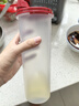 特百惠（Tupperware）厨房家用防漏大容量酱醋调味料壶密封塑料油壶无包装盒 890ml*2 实拍图