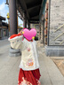罗蒙汉服女童拜年服冬款明制汉服过年衣服马面裙演出服 米白色套装140 实拍图