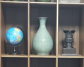 傲世景德镇陶瓷器仿古中式花瓶工艺品客厅摆件艺术品玄关博古架装饰品 仿古裂纹玉壶春+底座+证书 实拍图