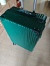 袋鼠（KANGAROO）大容量行李箱男商务出差托运大尺寸皮箱女大号轻便耐用加厚拉杆箱 墨竹绿【高颜值拉链款】 28英寸 【防刮耐磨】 实拍图