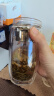 CUP MYSTERY茶杯玻璃杯双层隔热办公杯男手绘熊猫杯茶隔女车载杯茶水分离杯子 红盖刺猬熊 实拍图