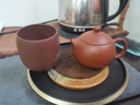 一茗金砂 高难度宜兴紫砂壶原矿梨皮朱泥功夫茶具全手工80CC小品壶西施壶 实拍图