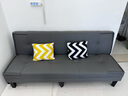 沐乐旭沙发折叠两用沙发床三人位出租房公寓经济型客厅布艺沙发 深灰色【80%顾客选择】 三人位 1.8m +2抱枕 实拍图