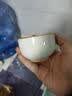 大号草木灰陶瓷主人杯单杯羊脂玉白瓷茶具青花品茗杯家用茶杯定制 草木灰-腾龙【主人杯150ml1只 实拍图