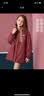 ASK JUNIOR女童棉服2026秋冬儿童夹棉中长连帽登山服软壳服外套 深粉色 170 实拍图