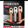 钟性DT铜鼻子铜接头DT10/16/25/35/50/70500平方接线端子堵油线耳鼻子 厂标纯铜DT-16（1只） 实拍图