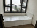 平子集单人储物小床小户型高箱储物抽屉双人床卧室家具 ENF级免漆板定制 浮雕白色 0.9m*2.0m单床 实拍图