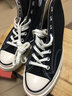 匡威Converse秋冬季鞋女鞋1970sAllStar情侣鞋三星标休闲鞋板鞋帆布鞋 162050C/黑色高帮 41 实拍图