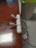 绿联桌面理线器 固定电源数据线线卡夹绕线器 线缆收纳整理收线夹绑线扎线带 2个装白 20629 实拍图