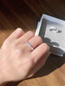 UYU星河情侣对戒999纯银镀金戒指一对男女求婚情人节高级感刻字礼物 星河情侣对戒 遇见爱礼盒 活口一对(可调节大小) 实拍图