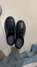 阿猫顿 厨师鞋男防滑防水厨房男士小黑鞋工作上班皮鞋男百搭风小皮鞋男 黑色升级款+养护礼品 44 实拍图