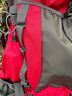 美星70升大容量户外运动户外登山背包双肩包旅行登山徒步露营多功能 红色(铝条版） 70升（送防雨罩）-A096 实拍图