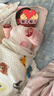贝瑞加（Babyprints）新生儿连体衣秋冬婴儿衣服夹棉保暖护肚哈衣柔软内衣 粉兔59 实拍图
