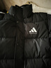 阿迪达斯 （adidas）羽绒服男冬季保暖外套加厚鸭绒长款羽绒服 黑/白01TKD S  实拍图