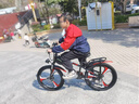 永久（FOREVER） 儿童自行车6-10岁自行车儿童单车儿童自行车小孩自行车儿童山地 顶配红|6速+一体轮+后货架+礼包 22寸【适用身高140-165cm】 实拍图
