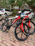 凤凰自行车成年人男女变速自行车青少年单车越野公路车学生山地自行车 铝架/蓝图变速/正新轮胎/十刀红 30速26寸【适合155-185cm】 实拍图