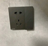 西门子（SIEMENS） 开关插座面板 五孔86型墙壁电源插座 皓彩系列灰色 斜五孔10只量贩装 插座 实拍图