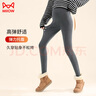 猫人（MiiOW）孕妇打底裤外穿大码长裤秋冬孕妇裤加绒加厚裤子冬装黑色L 实拍图