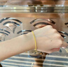 中国黄金（CHINA GOLD）黄金手链女足金首饰凤尾手链素金生日618送女朋友礼物送老婆 时尚凤尾手链 约2.5g 实拍图