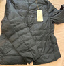 无印良品（MUJI）女式 轻量羽绒便携式 无领 夹克 羽绒服女款 黑色 L  实拍图