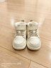 巴拉巴拉宝宝学步鞋婴儿鞋男童加绒高帮板鞋2024冬季鞋子208424144105 实拍图