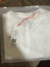 布先生明星同款长袖T恤男士小白T内搭 长袖标准T-V领-皓月白 M(170) 实拍图