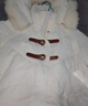雪中飞羽绒服女长款宽松休闲狐狸毛领简约气质外套 米白 2XL 实拍图