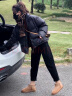 GARNUO黑色短款羽绒服女小个子2025新款冬季90白鸭绒立领加厚面包服外套 黑色 XL 【126-150斤】 实拍图