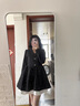 斤慕蓬蓬公主小黑裙女小个子收腰法式小香风西装甜酷连衣裙子早春新款 黑色蓬蓬裙 M 实拍图