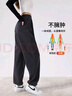 浪莎高腰运动裤女秋冬加绒加厚美式宽松直筒阔腿裤两穿卫裤休闲裤子女 实拍图