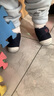 卡特兔宝宝学步鞋儿童婴幼儿早秋童鞋软底机能鞋男女宝网面透气室内鞋子 蓝色-加绒 21 内长13.0cm 脚长12.0-12.5 实拍图