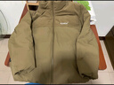 太平鸟男装羽绒服灯芯绒拼接男短款冬季情侣面包服 饼干棕1 XXL  实拍图