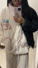 俞兆林拉链提花绒秋冬新款睡衣女加绒珊瑚绒兔子家居服甜美少女套装 实拍图