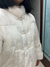 森马（Semir）棉服女设计感提花缎面国风2024冬毛领盘扣宽松外套新109724112005 实拍图